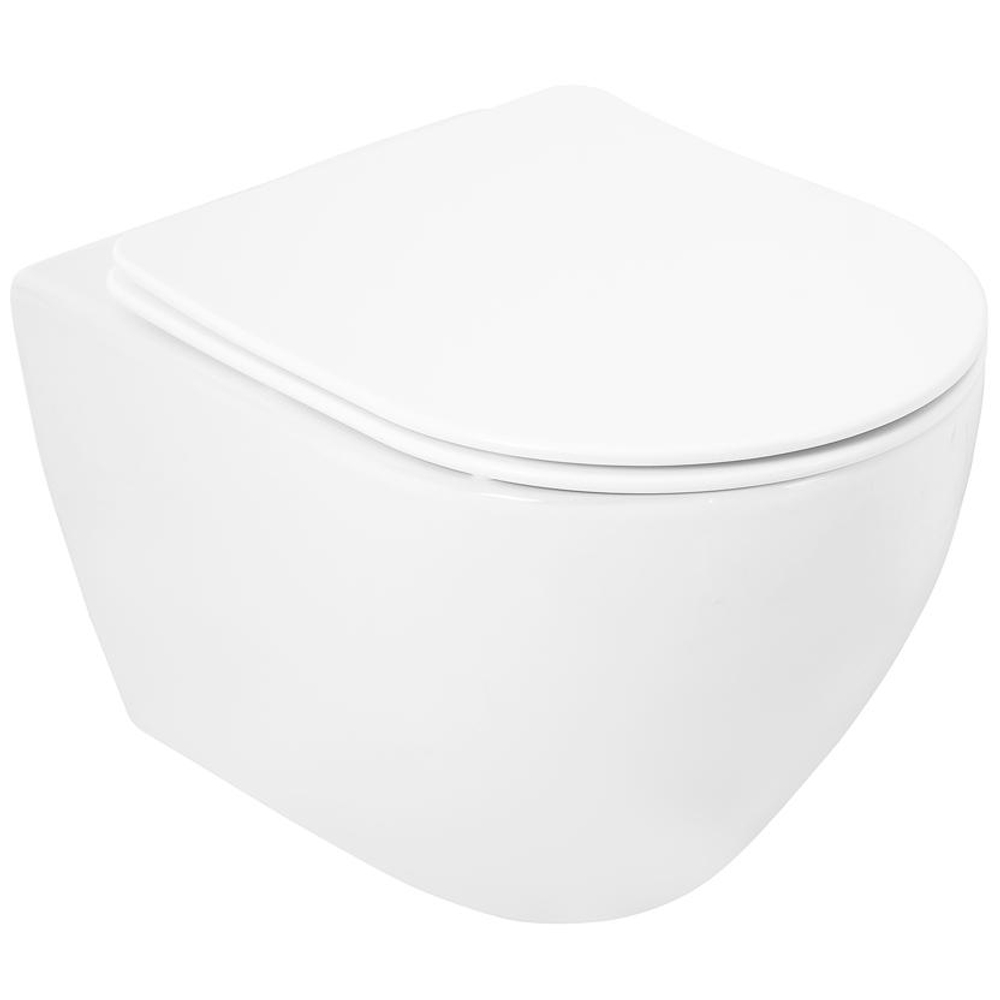 Унитаз подвесной Cezares STYLUS CZR-513-TH-R безободковый с сиденьем CZR-2316-SC