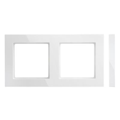 Рамка 2 постовая Slim LIREGUS EPSILON K14-145-02.E/B белая