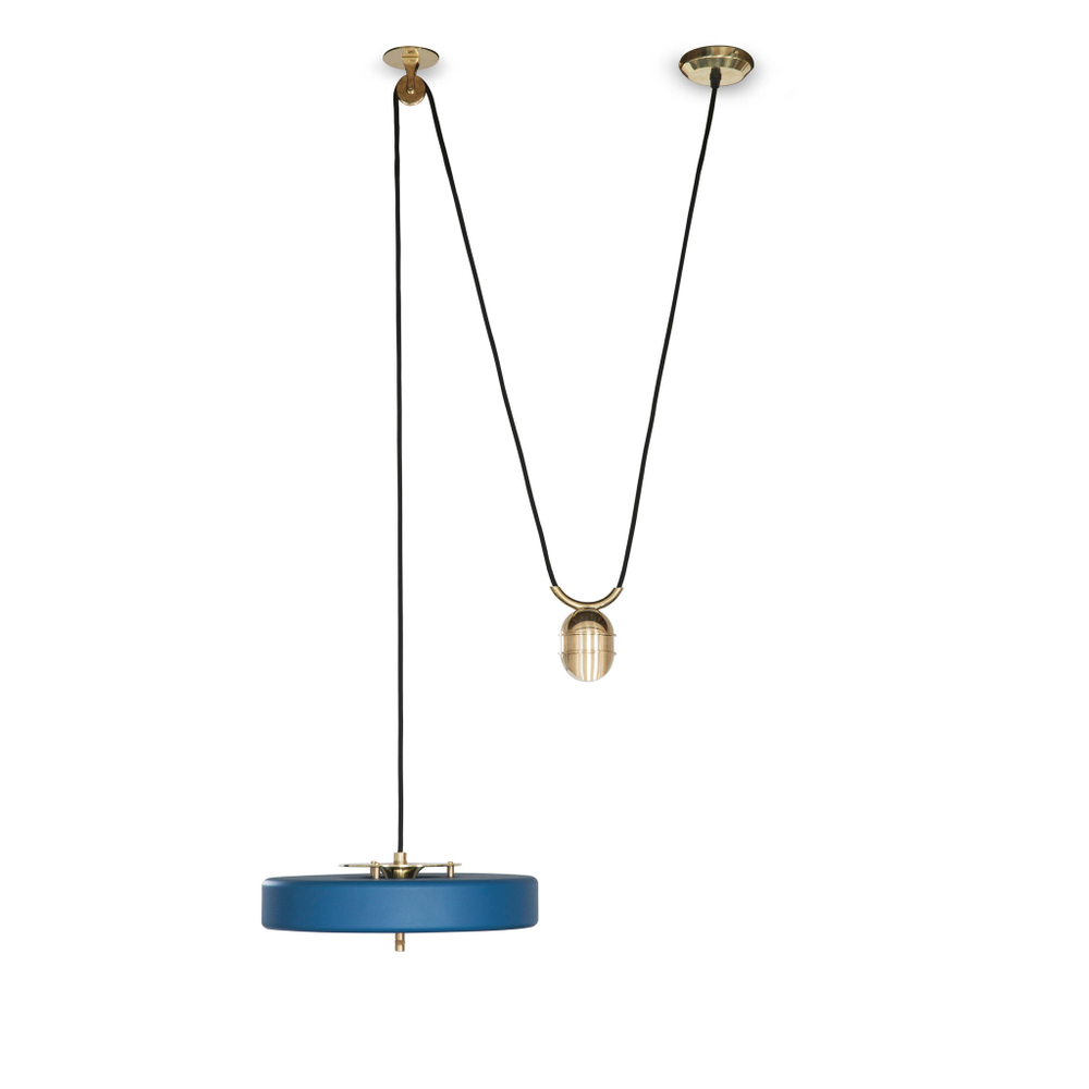 Pendant design lamp  Revolve Rise & Fall by Bert Frank (Blue)