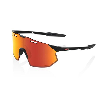 Спортивные очки 100% HYPERCRAFT SQ Soft Tact Black - HiPER Red Mirror Lens