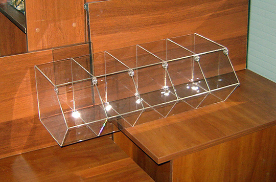 Диспенсер витрина для конфет мармеладов снеков орехов 5 ячеек