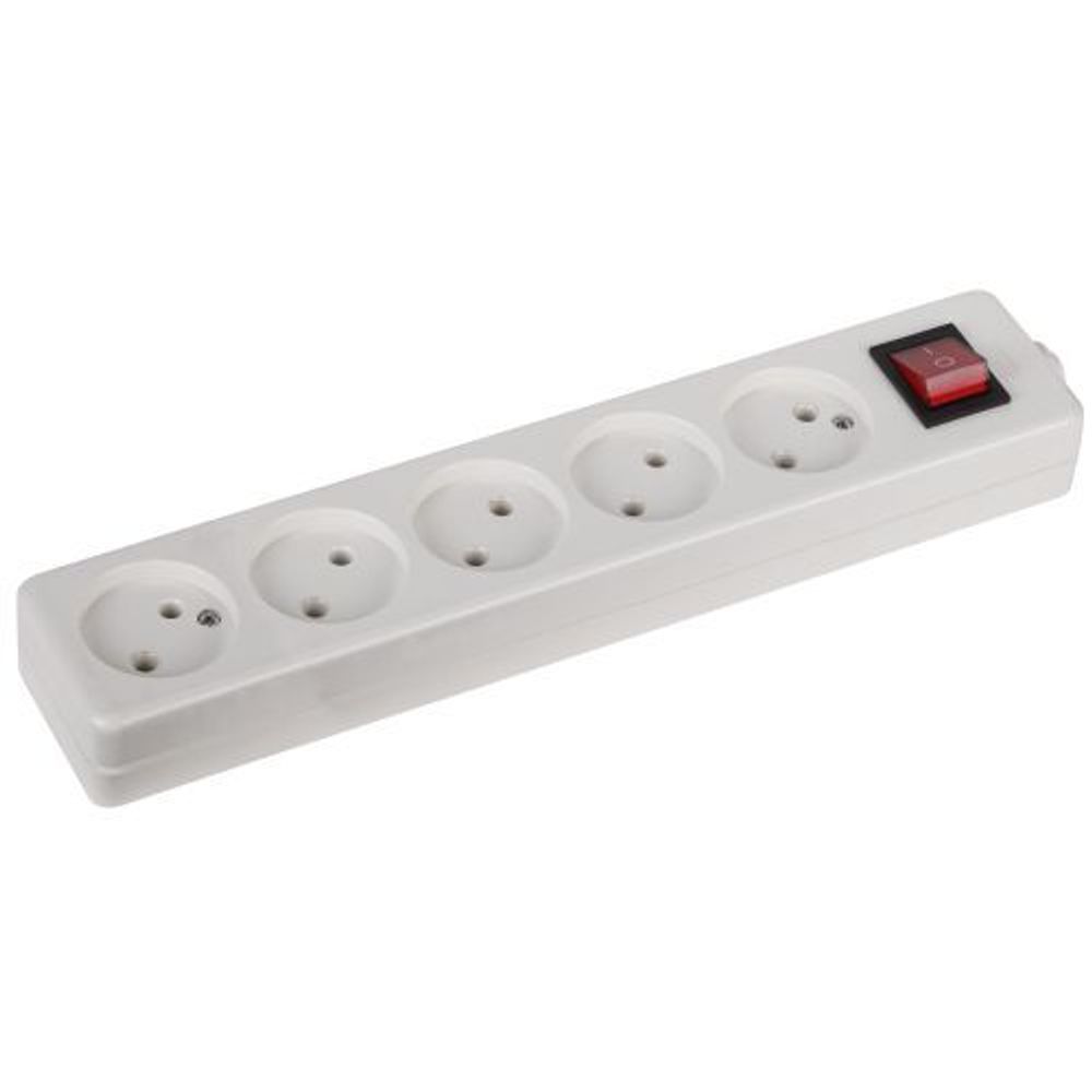 Колодка удлинителя 5-м без заземл. K-5s с выкл. Эра Б0003481