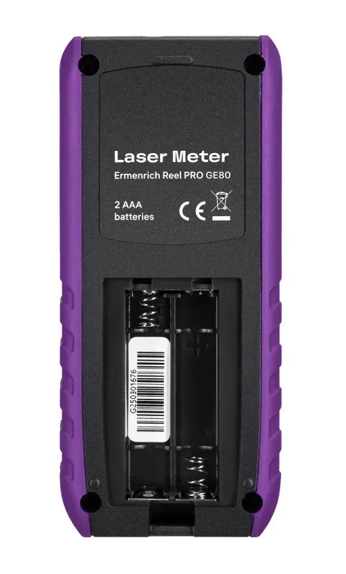 Лазерная рулетка Ermenrich Reel PRO GE80, фиолетовый