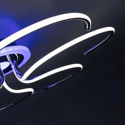 Citilux Джемини CL229261E LED RGB Люстра с пультом Хром