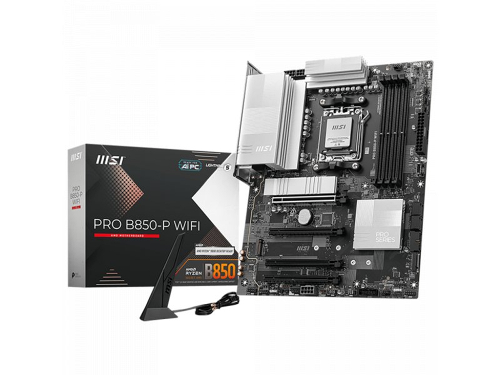 Материнская плата MSI Pro B850-p Wifi, Socket AM5, AMD B850, ATX, RTL
