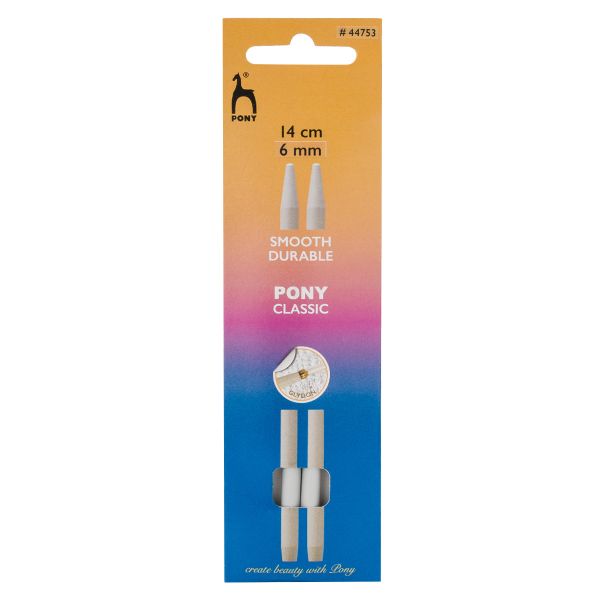 Спицы съемные Pony Classic ⌀6.0 мм, 14 см, алюминий, 2 шт, 44753