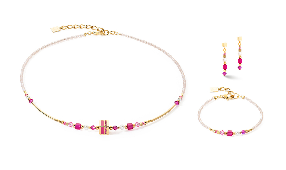 Серьги Coeur de Lion Pink-Gold 4355/21-0416