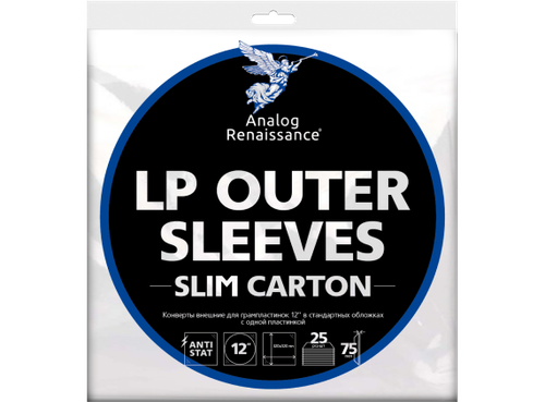 Внешние антистатические конверты Outer SleevesSlim Carton Album Covers 25 штук