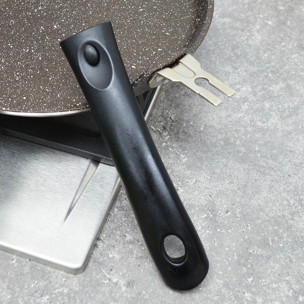 Блинница 24см со съемной ручкой "Кофейный мрамор"