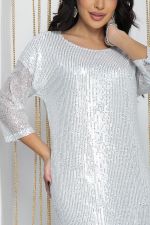 Платье праздничное Просто сияй (серебро) П14477-7М LT Collection