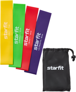 Мини-эспандеры ES-203, неон, 4 шт