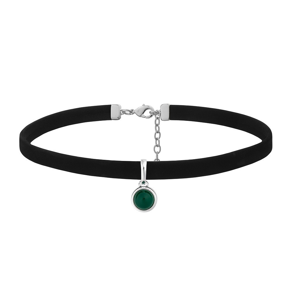Чокер Possebon Green Agate B0111.17 G/S
