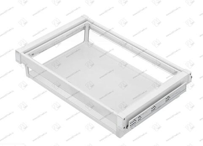 S-6702-W Корзина для белья в базу 700 мм, Starax, (660-690х475х150 мм), белая