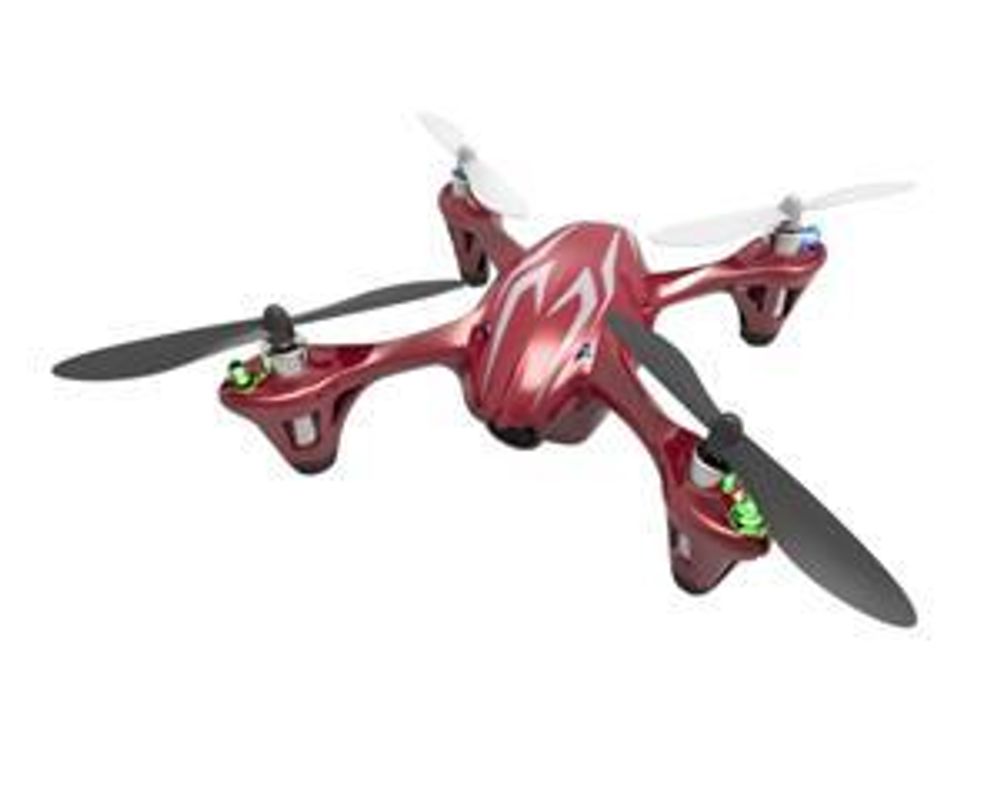 Квадрокоптер Hubsan X 4 Mini Quadcopter (H107C-HD) красный с серебряной полосой