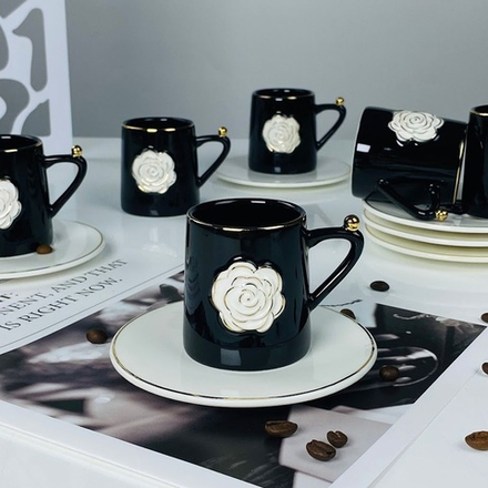 Lenardi 133-454 Кофейный набор 12пр. 95мл в под.уп.(х12)Фарфор