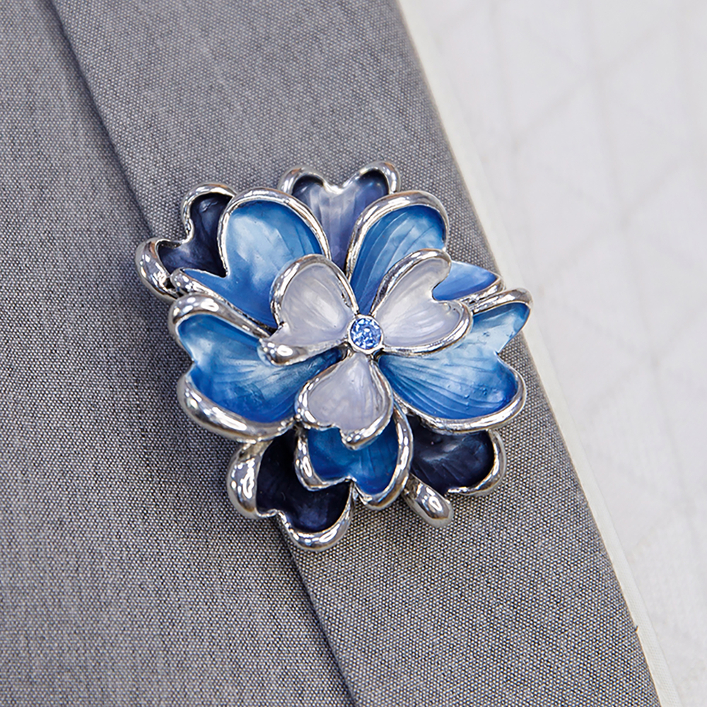 Брошь Shadore Цветок XZ1153.23 BL/S