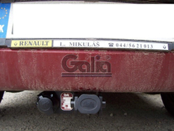 Фаркоп оцинкованный Galia D033A для Renault Logan седан 2005-2014(паспорт и сертификат в комплекте)(без электрики)