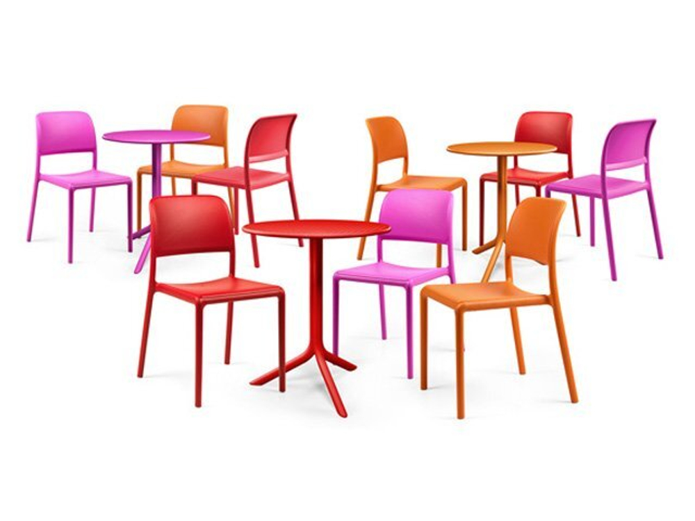 Стул пластиковый Nardi Riva Bistrot, красный