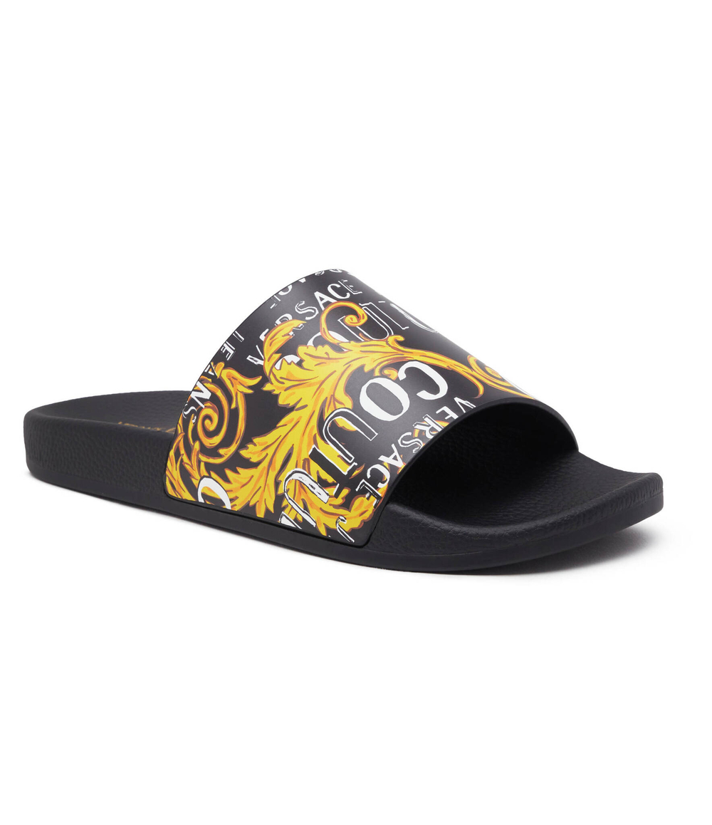 Шлепанцы Versace Jeans Couture - черный(76YA3SQ4ZS631)