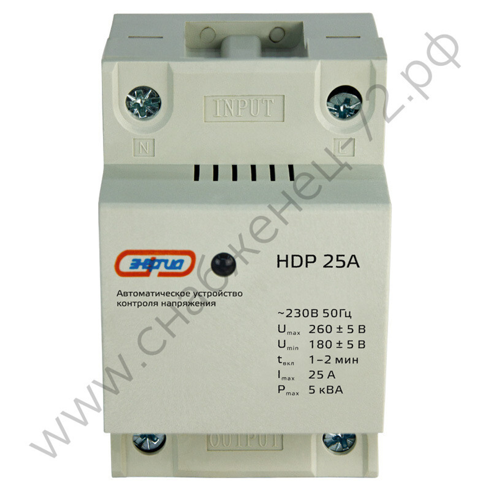 Реле контроля напряжения Энергия PH, HDP (однофазные)