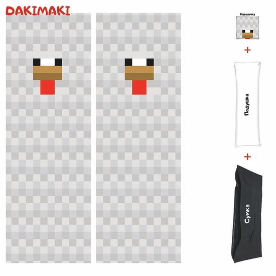 Дакимакура Курица Майнкрафт | Minecraft арт. 1226