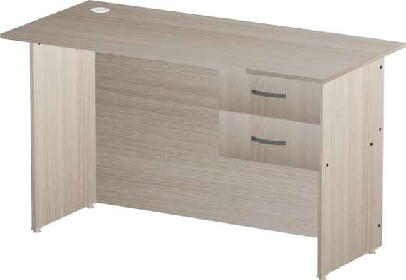 Стол письменный 2 ящика Стандарт Про ясень шимо светлый