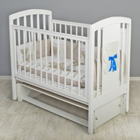 Кроватка Hugge Incanto на универсальном маятнике, цвет белый