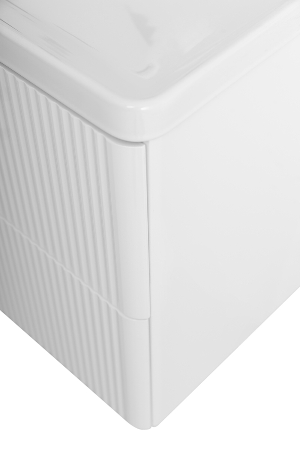 Подвесная тумба с раковиной Belbagno DUE, 80 см Bianco Lucido DUE-800-2C-SO-BL-P + BB-8076-3-80