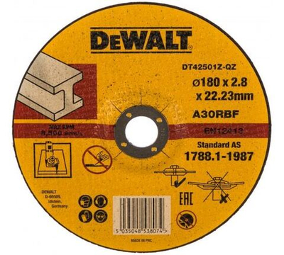 DeWalt, DT42501Z, Диск отрезной по металлу 180 x 2.8 x 22.23мм, шт