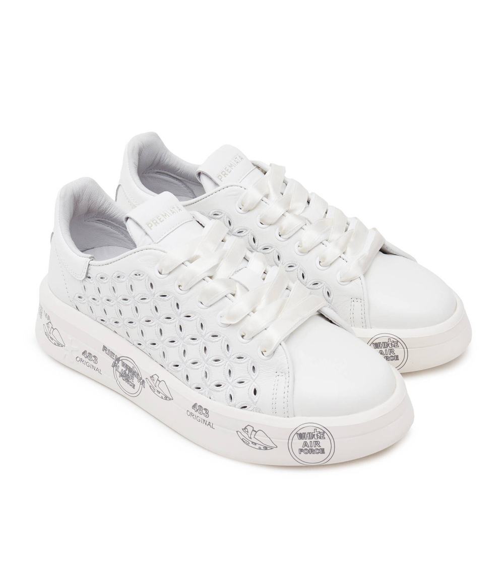 Кожаные кроссовки belle Premiata - белый(BELLE)