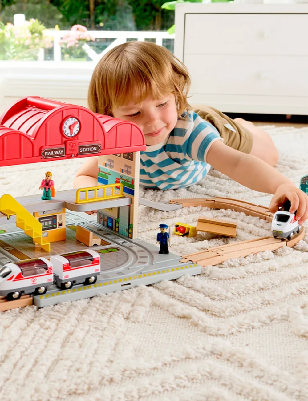 Детский игровой набор "Железнодорожная станция"