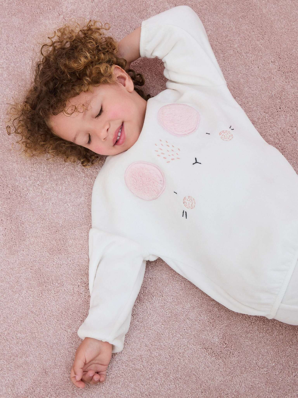 Пижама флисовая для девочки Next 655-165, Белый