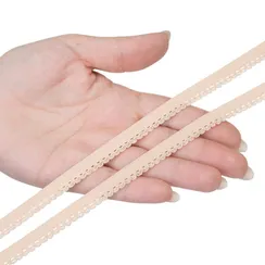 Резинка отделочная бежевая 9 мм, Турция