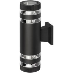Светильник уличный настенный ЭРА «Адрия» GBW-102-BL-0300 230В 2хЕ27 IP54 вверх/вниз черный