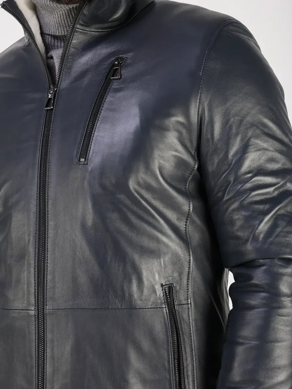 Дубленка зимняя куртка натуральная кожаная