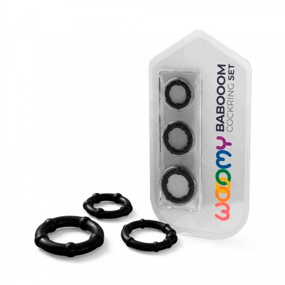Набор эрекционных колец Babooom от WOOOMY (3 шт.)