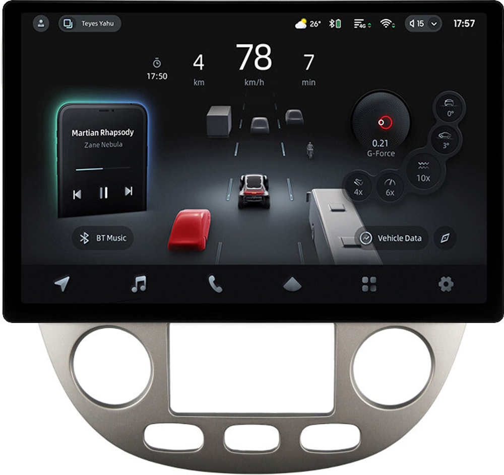 Магнитола для Chevrolet Lacetti хэтчбек (климат) - Teyes CC4-PRO монитор 13" 2K QLED на Android 13, Snapdragon 778G, 8+128, AI, CarPlay, DSP, 4G SIM-слот