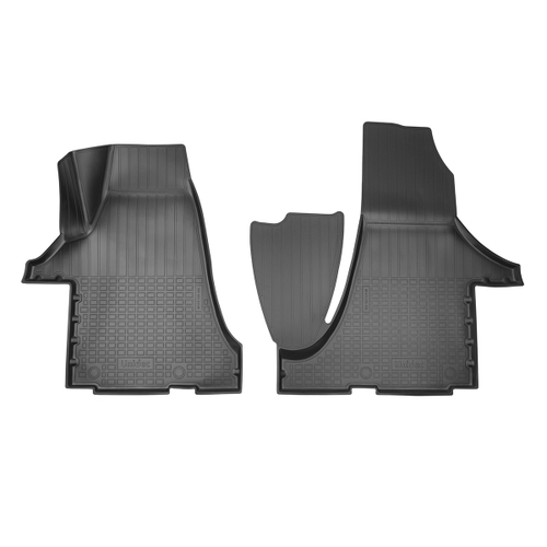 Ковры в салон Norplast/Unidec для Volkswagen Multivan T6 (2015-), Черный, передняя пара, арт.NPA11-C95-810-3