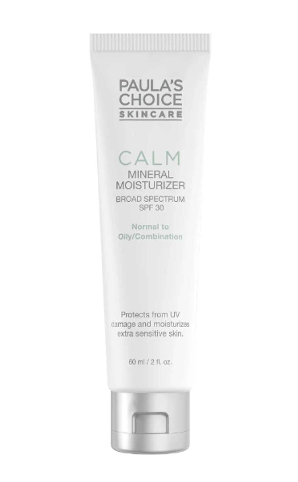 Крем солнцезащитный Paula's Choice Calm Mineral Moisturizer SPF30 для чувствительной кожи (нормальной, жирной, комбинированной) 60 мл