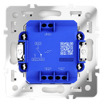 Проходной переключатель встраиваемый VOLTUM S70 одноклавишный 10А, (белый матовый)