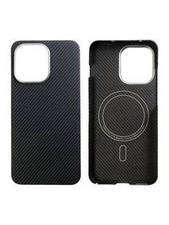 Карбоновый чехол для Oneplus 13T с MagSafe черная сетка (Black)