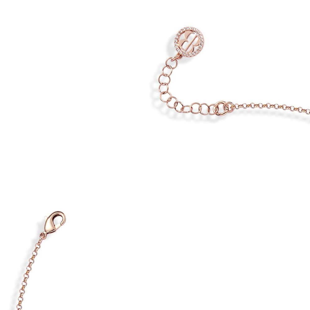 Колье Boccadamo Caleida KGR001RS RG с кристаллами Swarovski, покрытием золотом