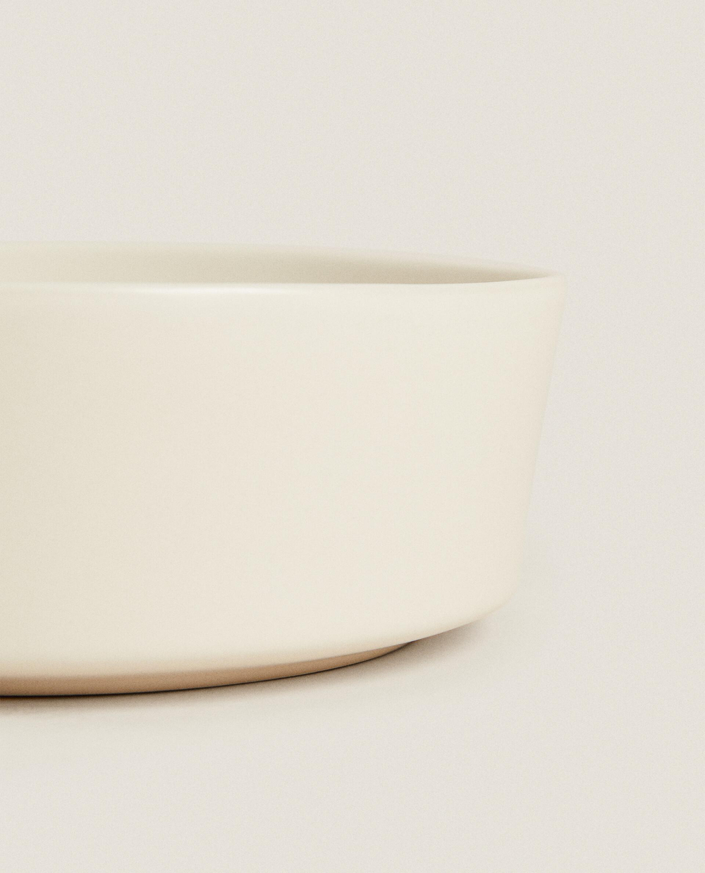 Zara Home миска из каменной керамики, цвет бежевый, 11 см