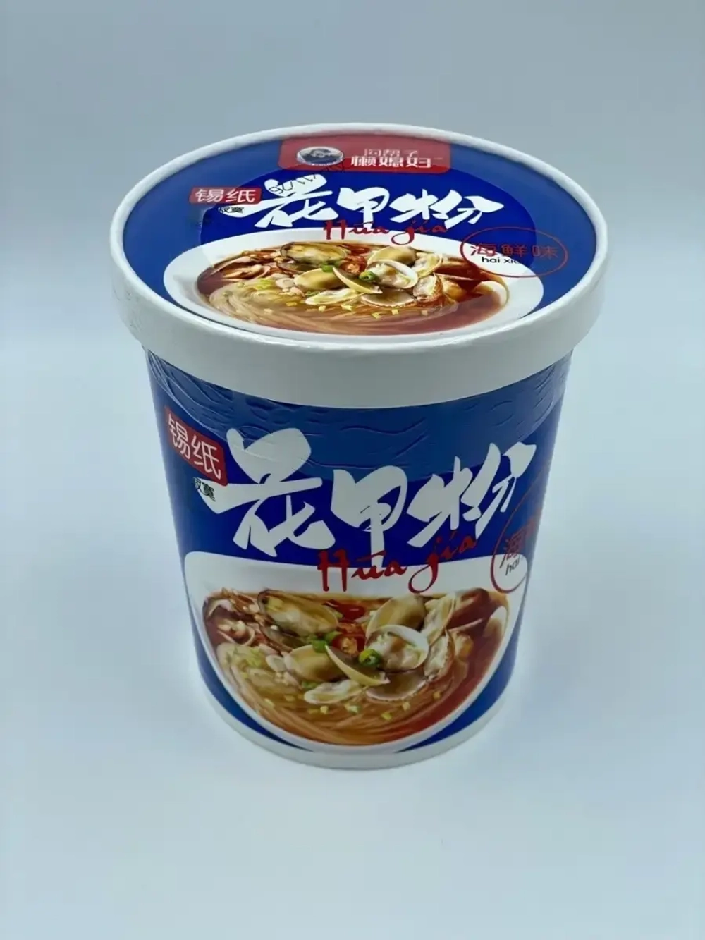 Китайская суп лапша с мидиями быстрого приготовления/ Лапша с мидиями и морепродуктами, Huajia