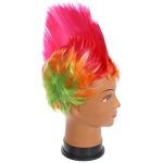 Парик карнавальный «РОК», Розовый мультицвет