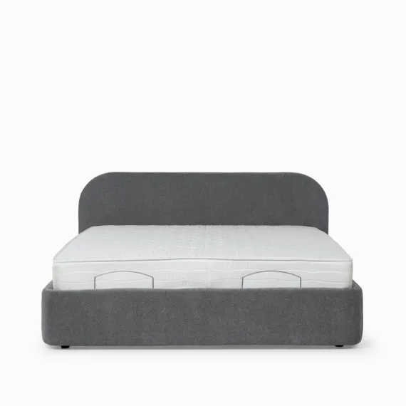 Кровать с подъемным механизмом Нарта 180x200 см, серая
