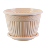 Кашпо "Византия" (3л.) с блюдцем Цв. Пудровый