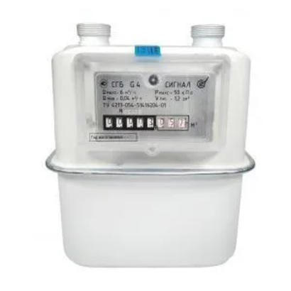 Счетчик газа СГК G4 СИГНАЛ левый (тип16) вертикальный, М30х2 (2025)