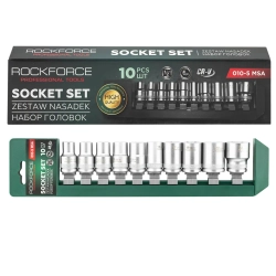 Головки, набор 10пр., 1/2''(6гр.) RockFORCE RF-010-5 MSA