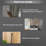 Крючки самоклеящиеся универсальные 2 5x4 5 см комплект 8 шт. сталь серебристые LAIMA Home (2 штуки в упаковке)